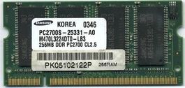 Samsung 256MB DDR PC2700S Laptop RAM - M470L3224DT0-LB3