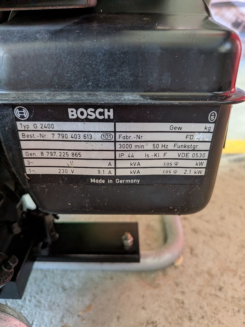 Bosch Stromgeneratoren: Notstromaggregat Bosch – Gebraucht aus Künten von sheila017 3