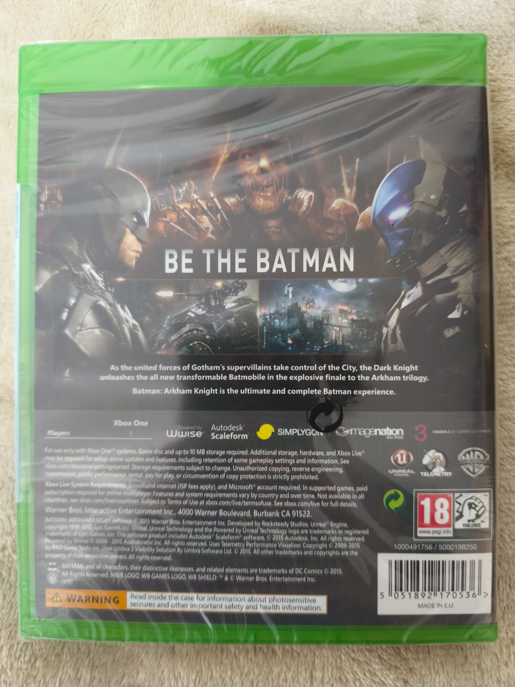 Microsoft Giochi: BATMAN ARKHAM KNIGHT XBOX ONE – Nuovo e nell'imballaggio originale da Winterthur venduto da Dr.Pepper01 1