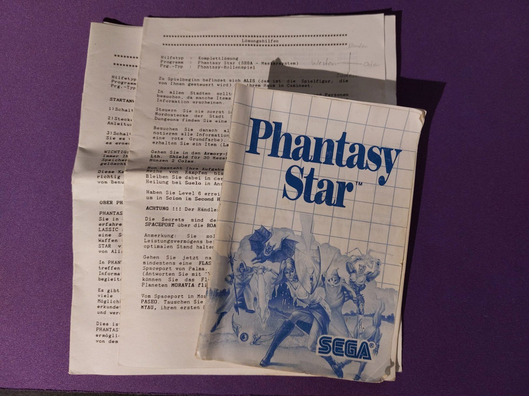 Sega Spiele: Phantasy Star Sega Master System – Gebraucht aus Bichelsee von Kompiuter 6