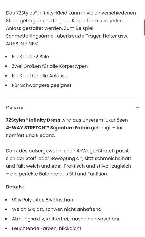 Kleider: Infinity-Kleid – Neu und originalverpackt aus Hofstetten SO von Katharina_Nina_Nina 4