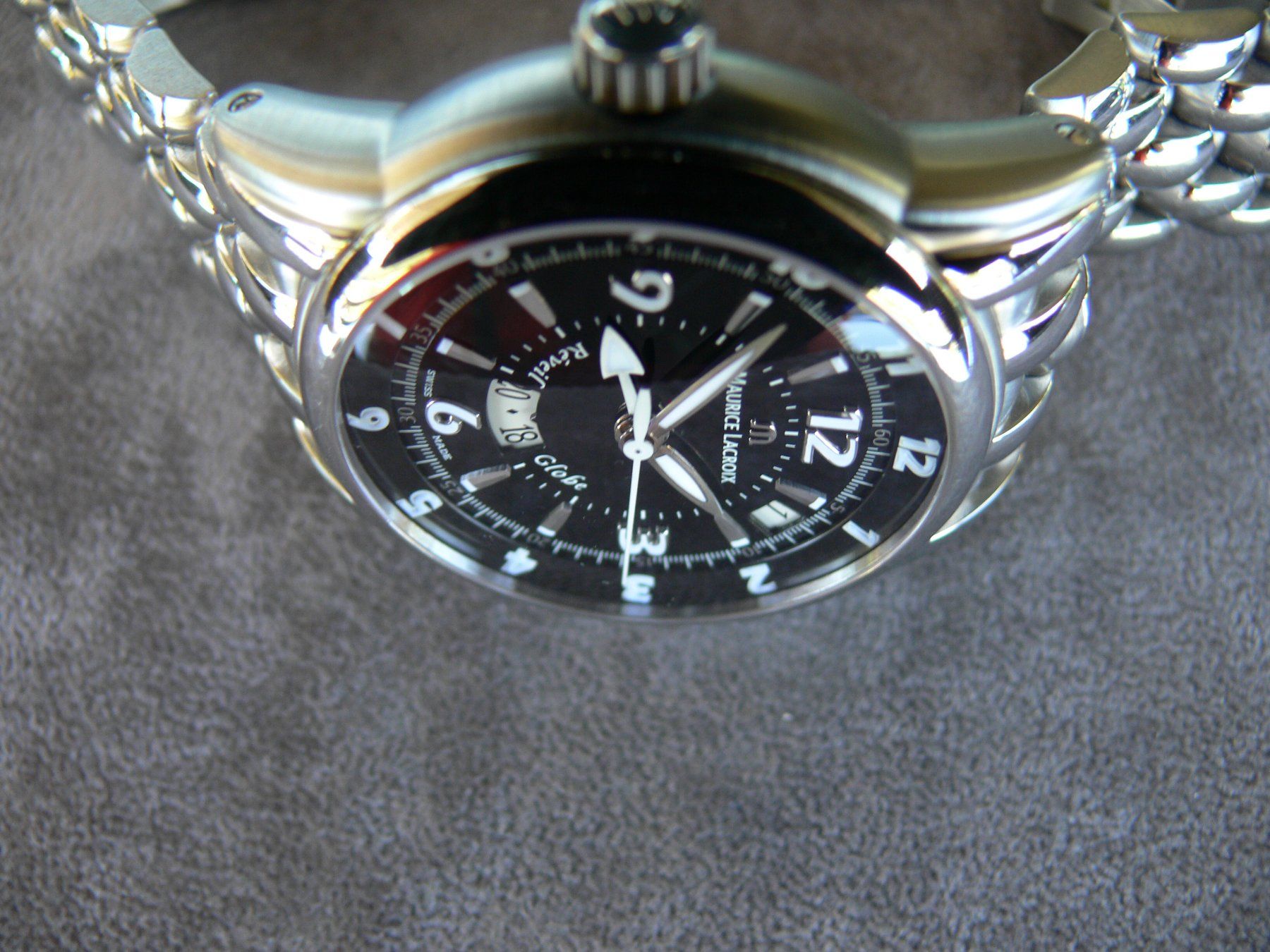 Maurice Lacroix Orologi: Maurice Lacroix World Alarm Reveil Globe Masterpiece – Usato da Remigen venduto da Kelias 7