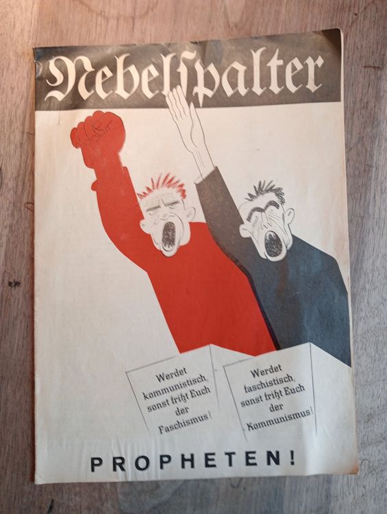 Antike Zeitschrift NEBELSPALTER 1937 | Kaufen auf Ricardo