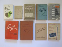 Verkauf - Detailhandel - um 1950 - 9 Bücher - Konvolut