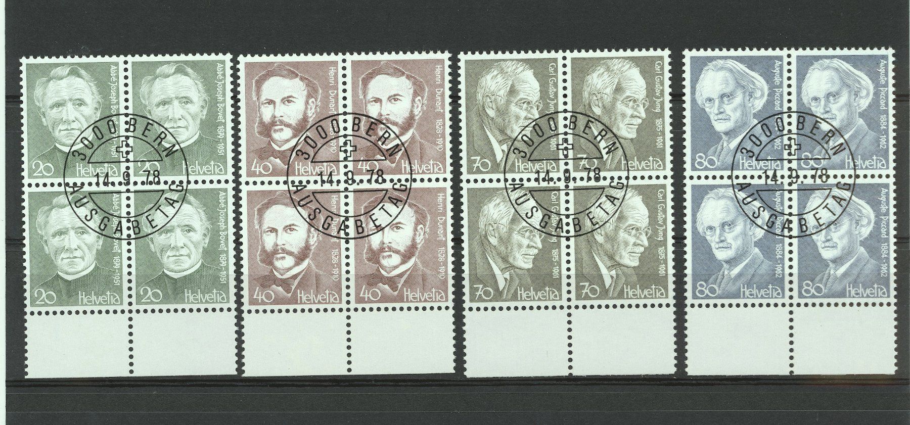 Tutti i francobolli: 1978 diverse Viererblöcke gestempelt – Usato da Nesslau venduto da andi_hon 3