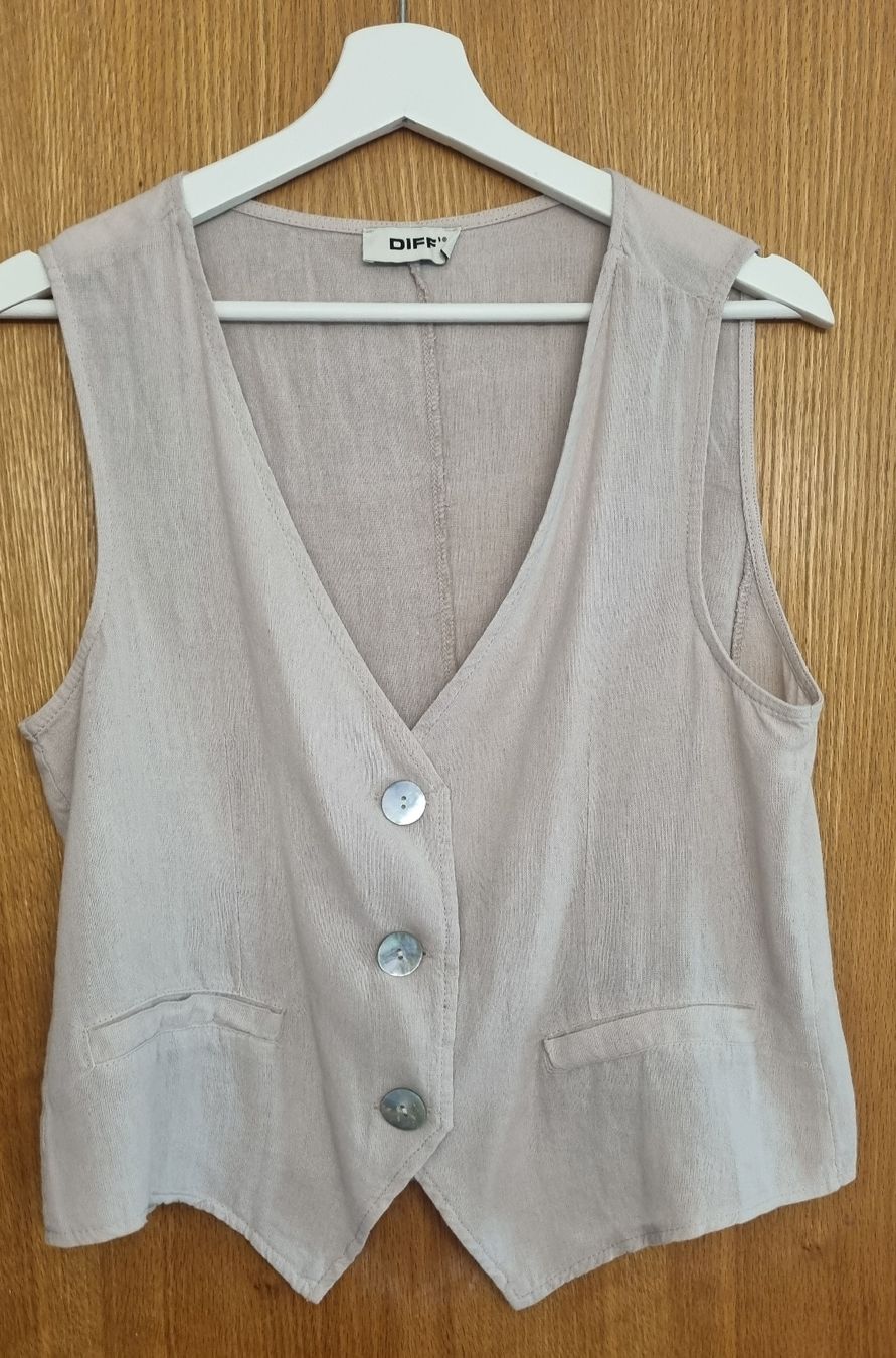 Gilets & Westen: Diff! Romantische Leinenweste, Gr S, Neu!  – Neu (gemäss Beschreibung) aus Oftringen von MalousAllerlei