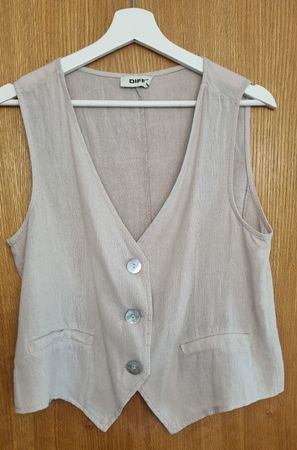 Diff! Romantische Leinenweste, Gr S, Neu! 