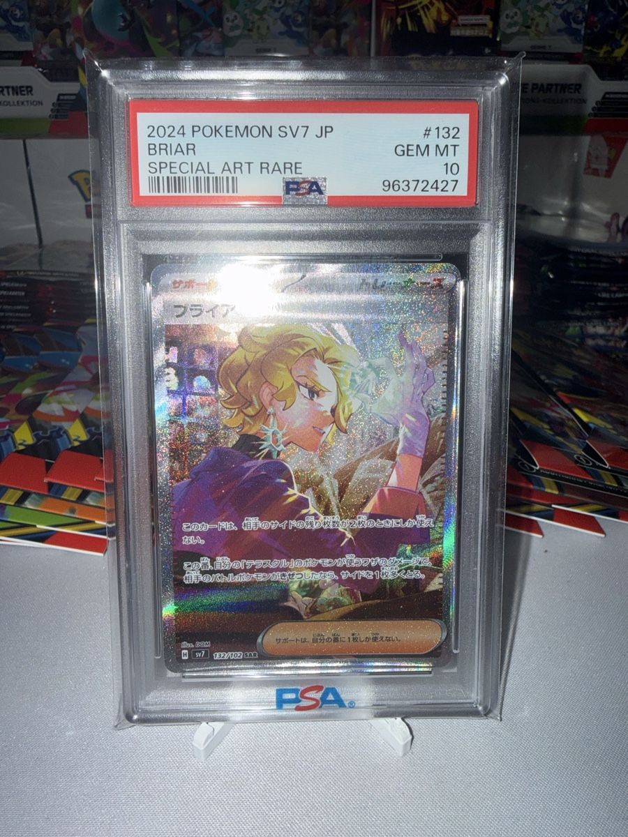 Pokémon Carte collezionabili: Brianna (sv7 132) PSA 10 – Nuovo e nell'imballaggio originale da Bern venduto da Ludixii