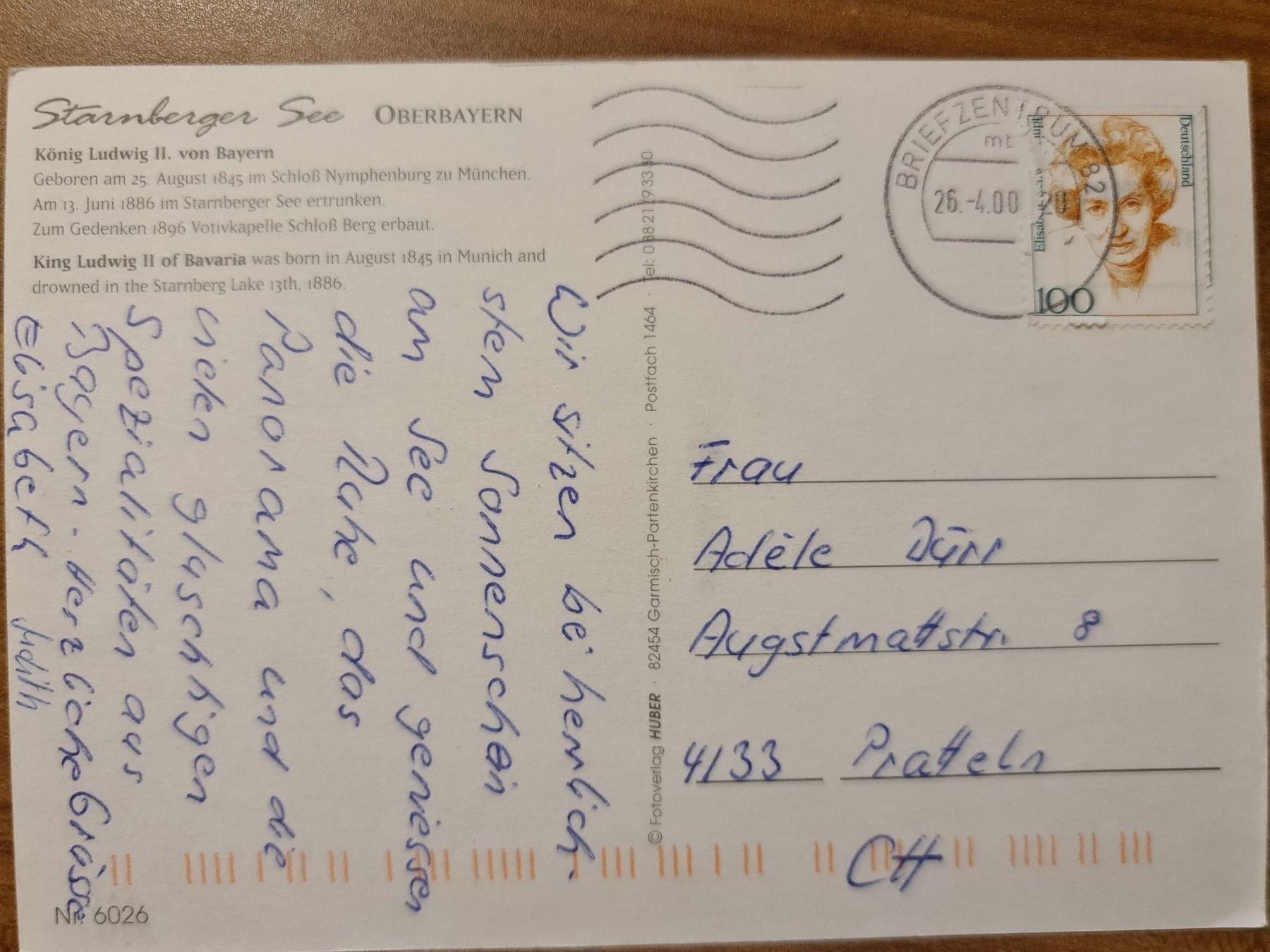 Cartoline postali: Ansichtskarte Starnberger See – Usato da Dintikon venduto da Vexi 1