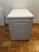 Schubladenstock weiss mit Hängeregistratur, abschliessbar