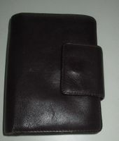 Geldbörse gebraucht dunkel Bordeaux