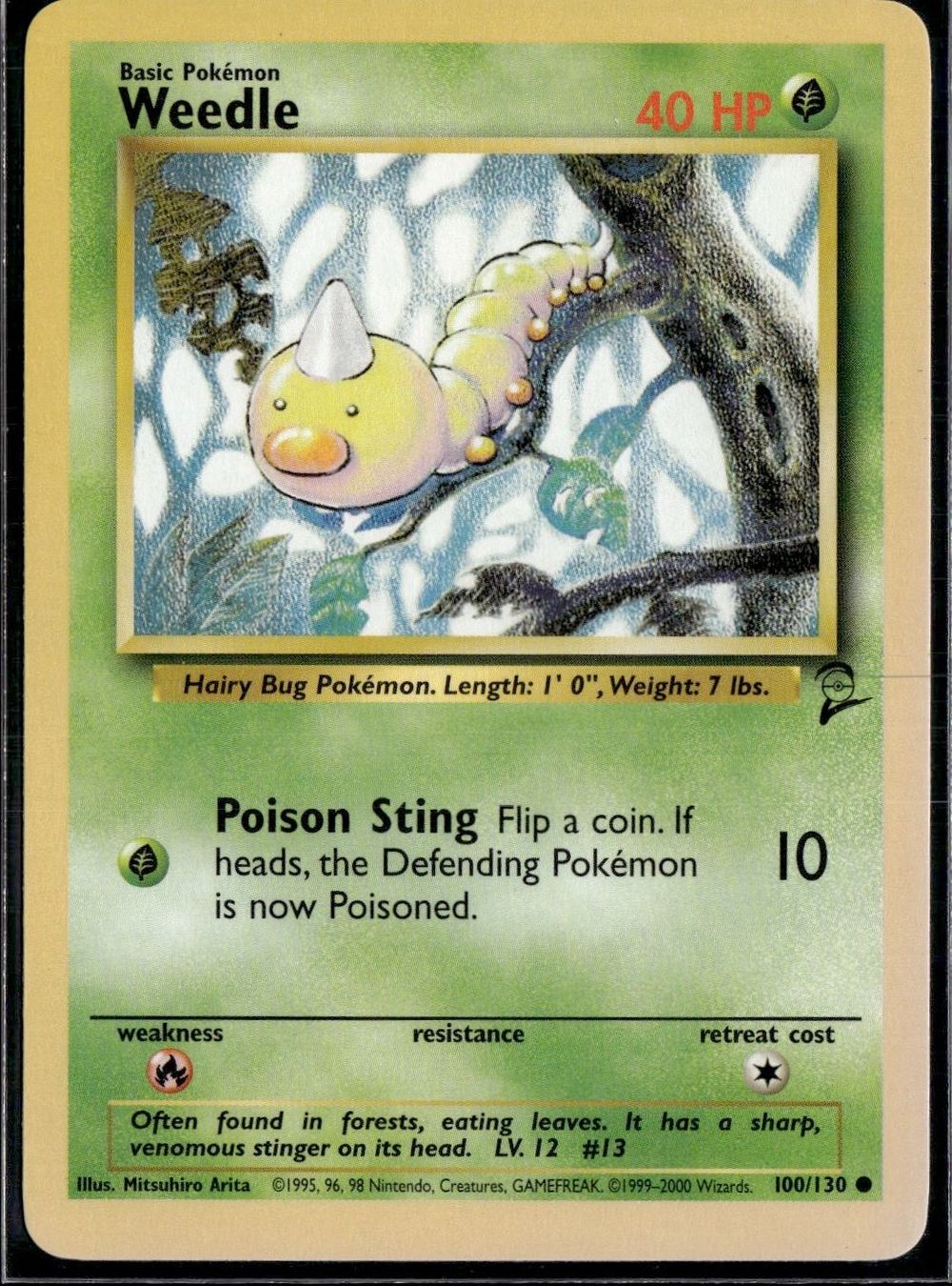 Pokémon Sammelbilder & Trading cards: Weedle 100/130 Base 2 – Gebraucht aus Zürich von pokemon_cards