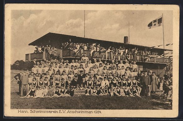 Cartoline postali: Hannover, Hann. Schwimmverein E. V., Ans – Usato da Berlin venduto da bartko-reher