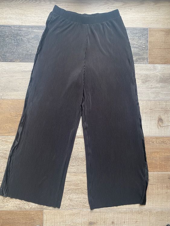 Pantalon large plissé discount zara