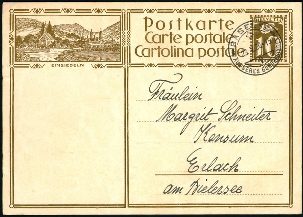 1930_GS - Bildpostkarte "Einsiedeln" | Kaufen Auf Ricardo