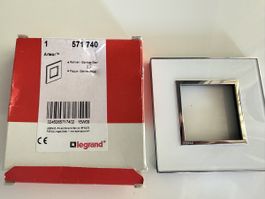 Legrand Arteor 571 740 plaque blanc & chrome brillant 