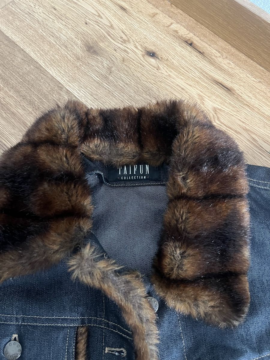Taifun Giacche: Taifun Jeansjacke mit Fell und Lederjacke. – Usato da Meilen venduto da cc41 1