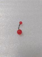 EDELSTHAL BAUCHNABELPIERCING;rot farbe