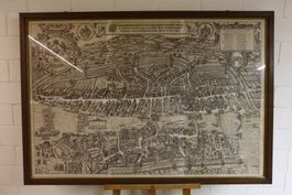 Zürich Stadtansicht Maurer Murer Karte 120x149cm