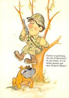 Militär Humor, Grimmig wie der Feldweibel