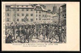 Lausanne, Proclamation de la République