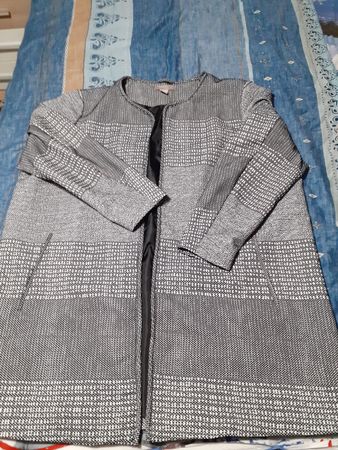 Damen Jacke Muster grau weiss Grösse 54 H@M