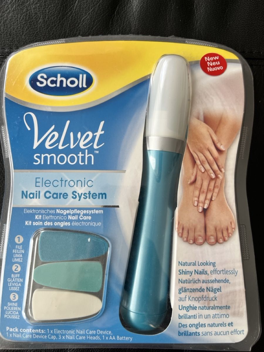 Manicure: Scholl Velvet Smooth Electronic Nail Care System – Nuovo e nell'imballaggio originale da Zürich venduto da BBET2025