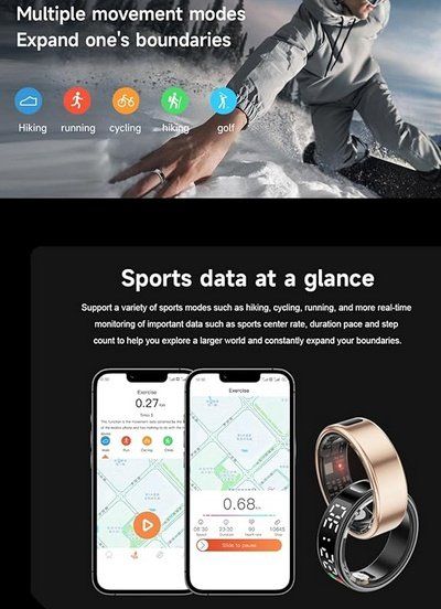 Smartwatch: Smart Ring mit Multifunktionsdisplay – Usato da Sachseln venduto da Sensus 6