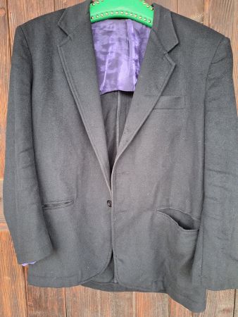 LEICHTER SCHWARZER WOLLBLAZER GR 48