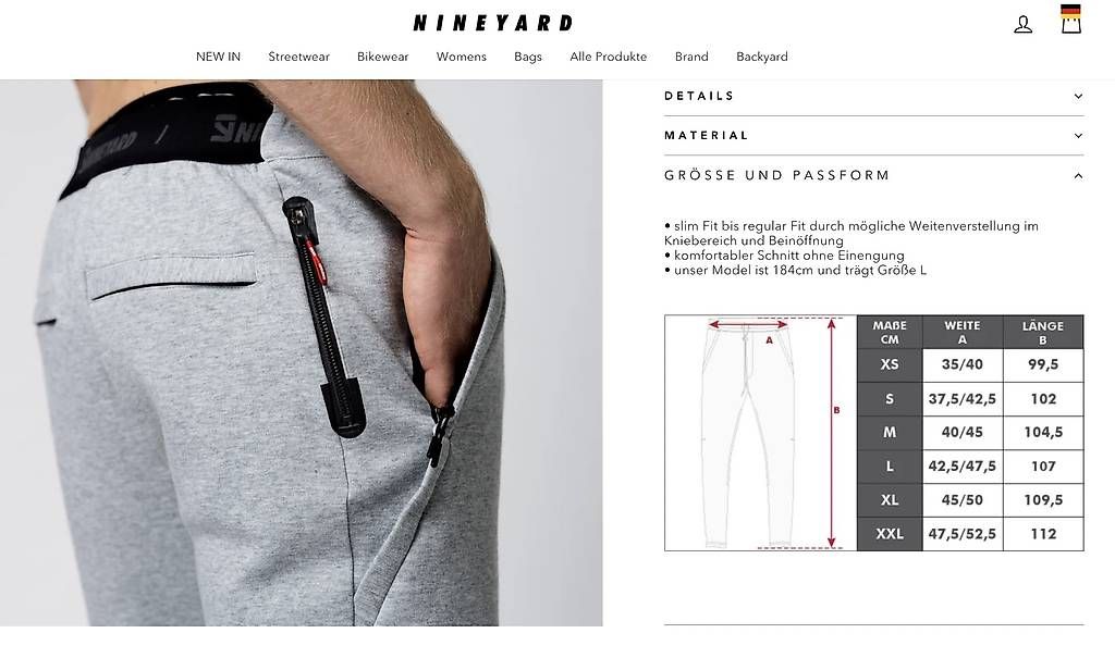 Hosen: Nineyard Essential Premium Sweatpants, grösse M, Neuwertig – Gebraucht aus Pfungen von Mafo88 4