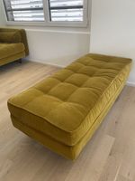 Länglicher Hocker, samt
