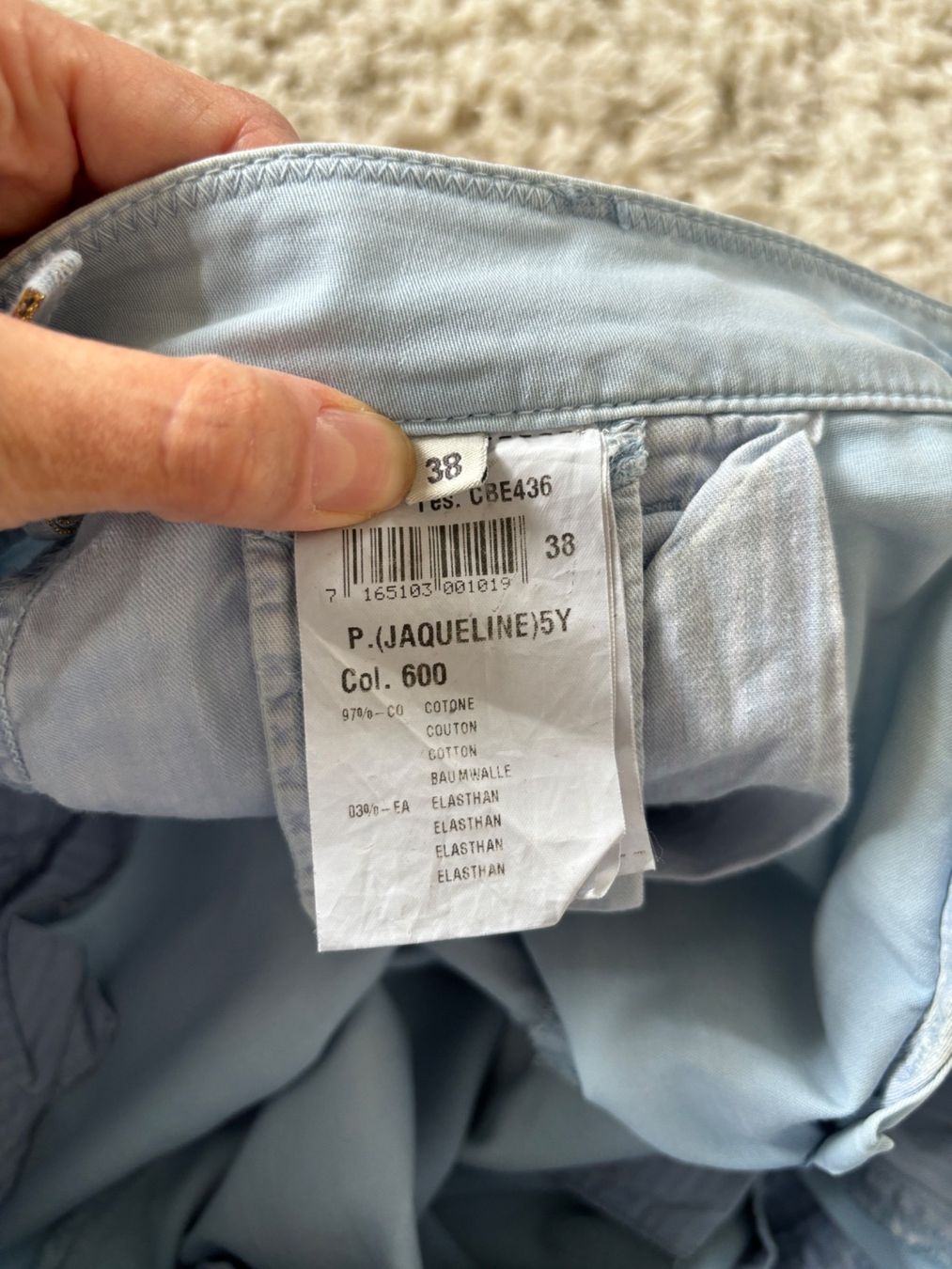 Pantaloni: Mason's Chino Hose in hellblau Gr 34 – Usato da Laufenburg venduto da VintageMuesli 5