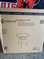 Casaria Beistelltisch schwarz 80 cm NEU