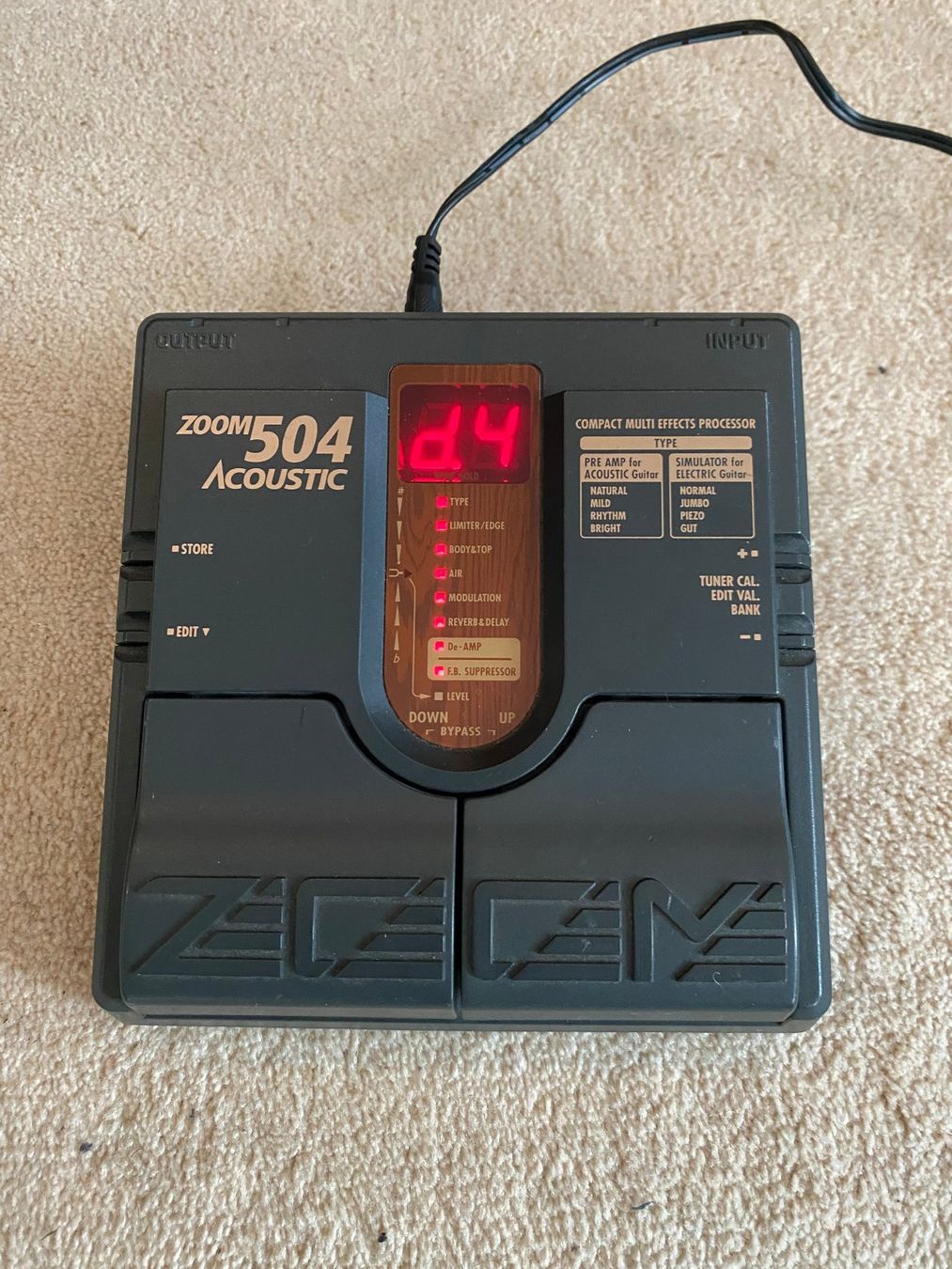 Zoom Strumenti musicali: Effektgerät "ZOOM 504" Acoustic – Usato da Dachsen venduto da ColdChisel
