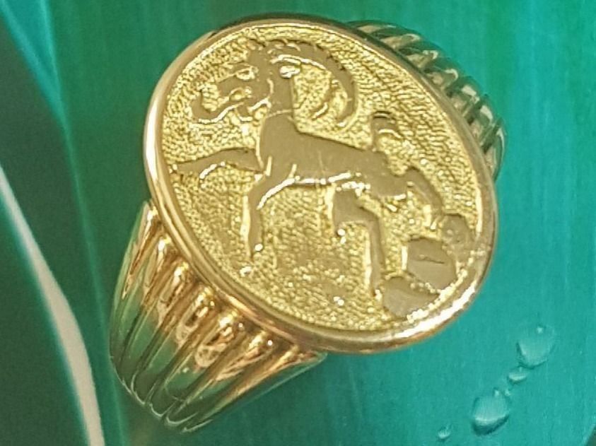 Anelli: Steinbock 750 Gold - Ring 18 Karat Gold – Nuovo (secondo la descrizione) da Unterägeri venduto da Altgoldschmuck 8