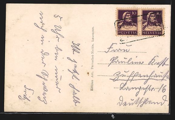 Cartoline postali: Goeschenen, Ortsansicht in den Schoellen – Usato da Berlin venduto da bartko-reher 1