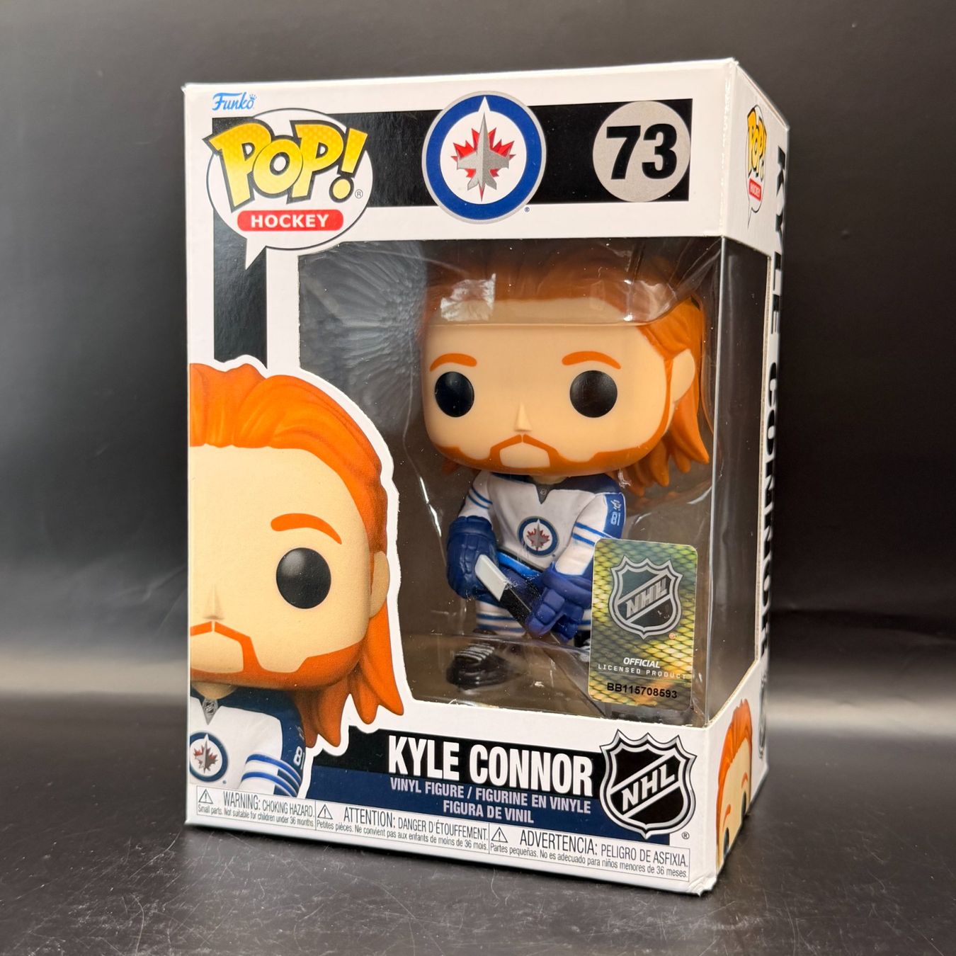 Funko Statuette: Funko Pop! NHL Kyle Connor 73 – Usato da Düdingen venduto da Nerdworld