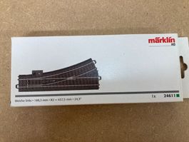 Märklin H0 24611 Weiche links mit Antrieb und Decoder in OVP