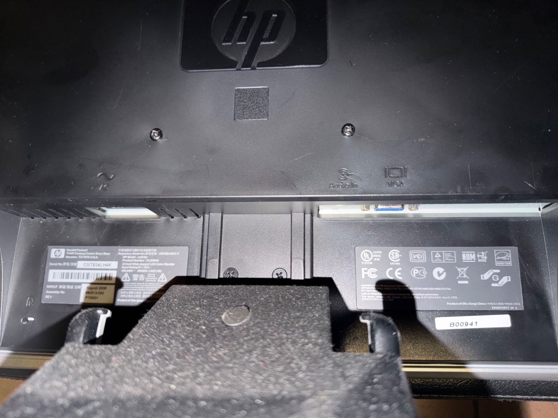 Monitor: Monitor HP w2216v 22" LCD – Usato da S. Pietro venduto da pap_nd2w 7
