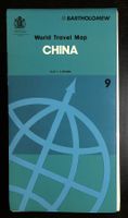 CHINA World Travel Map (1: 4,500,000) 1970 © Bartholomew