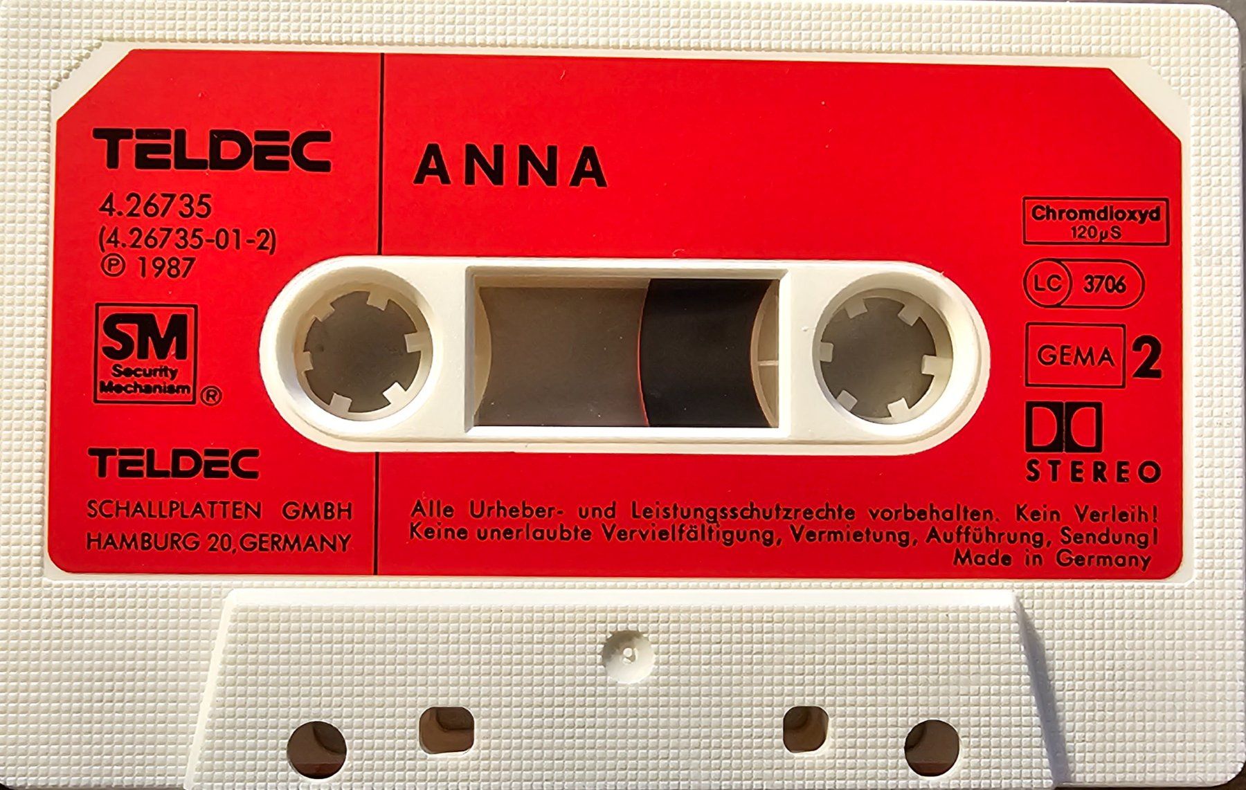 Kompaktkassetten: MC - Anna Soundtrack – Gebraucht aus Wahlen b. Laufen von Cg10 3