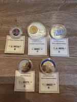 5 Sammlermünzen mit Zertifikaten