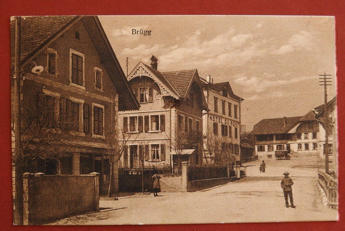 Cartoline postali: Brügg um 1920 – Usato da Rain venduto da 999-800-K
