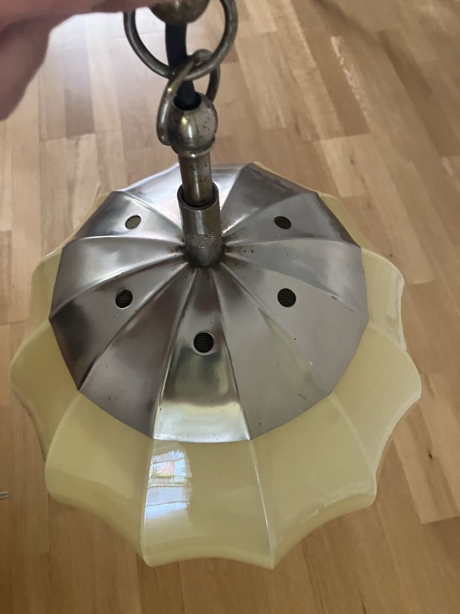 Lampade: Antike Lampe - gelb - aus Glas – Usato da Zürich venduto da 5xnd 2