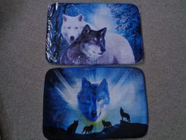 Matte mit Wolf (40x59cm) 2 Stk.