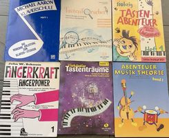 6 Klavier- und Musiklernhefte  Klavierschule, Musiktheorie