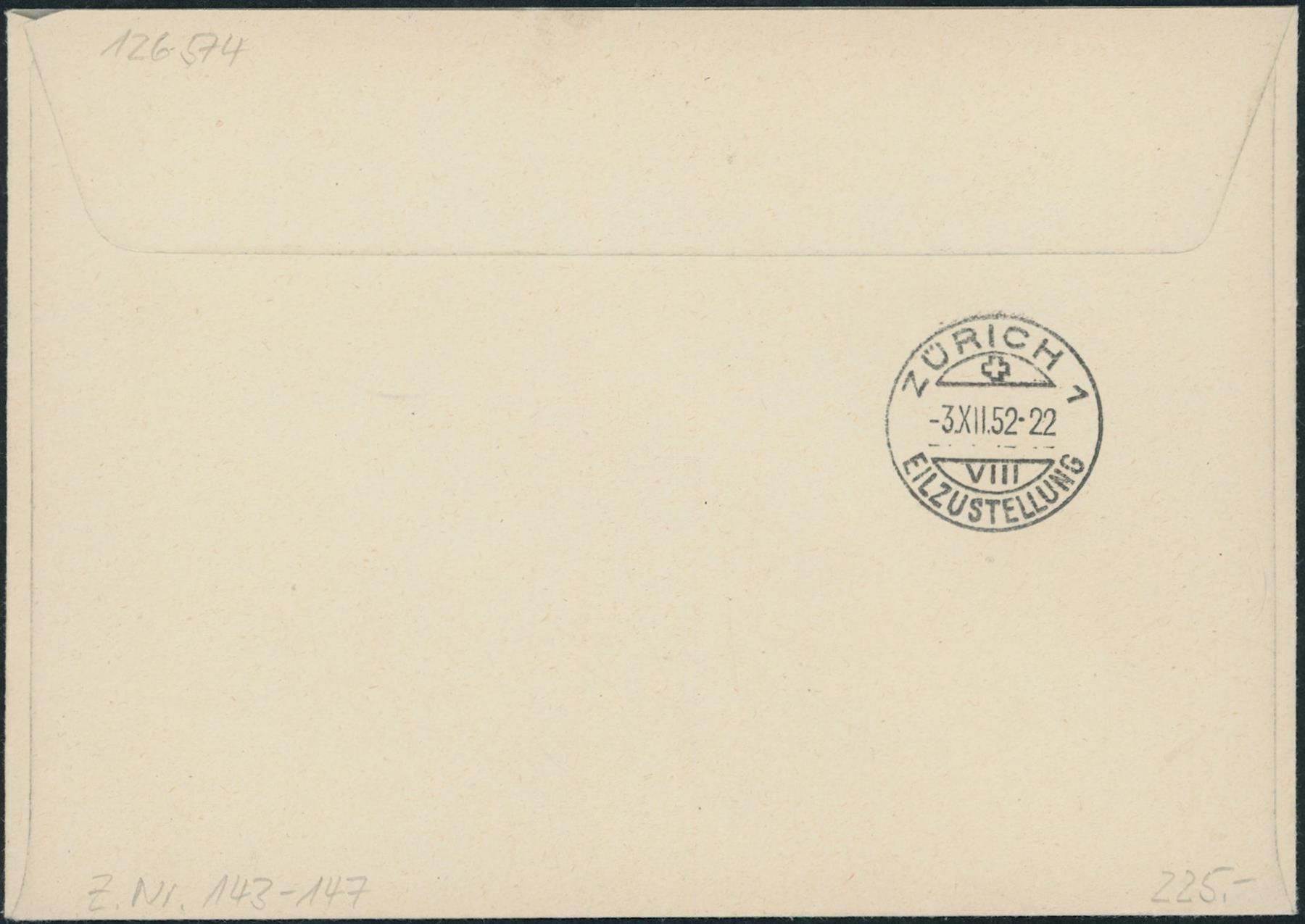 Alle Briefmarken: 1952 - Pro Juventute - FDC ET – Gebraucht aus Schindellegi von leecollect 1