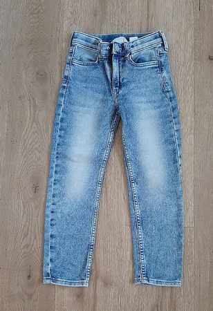 Schöne Super Soft Slim Fit Jeans blau Gr. 116 von H&M