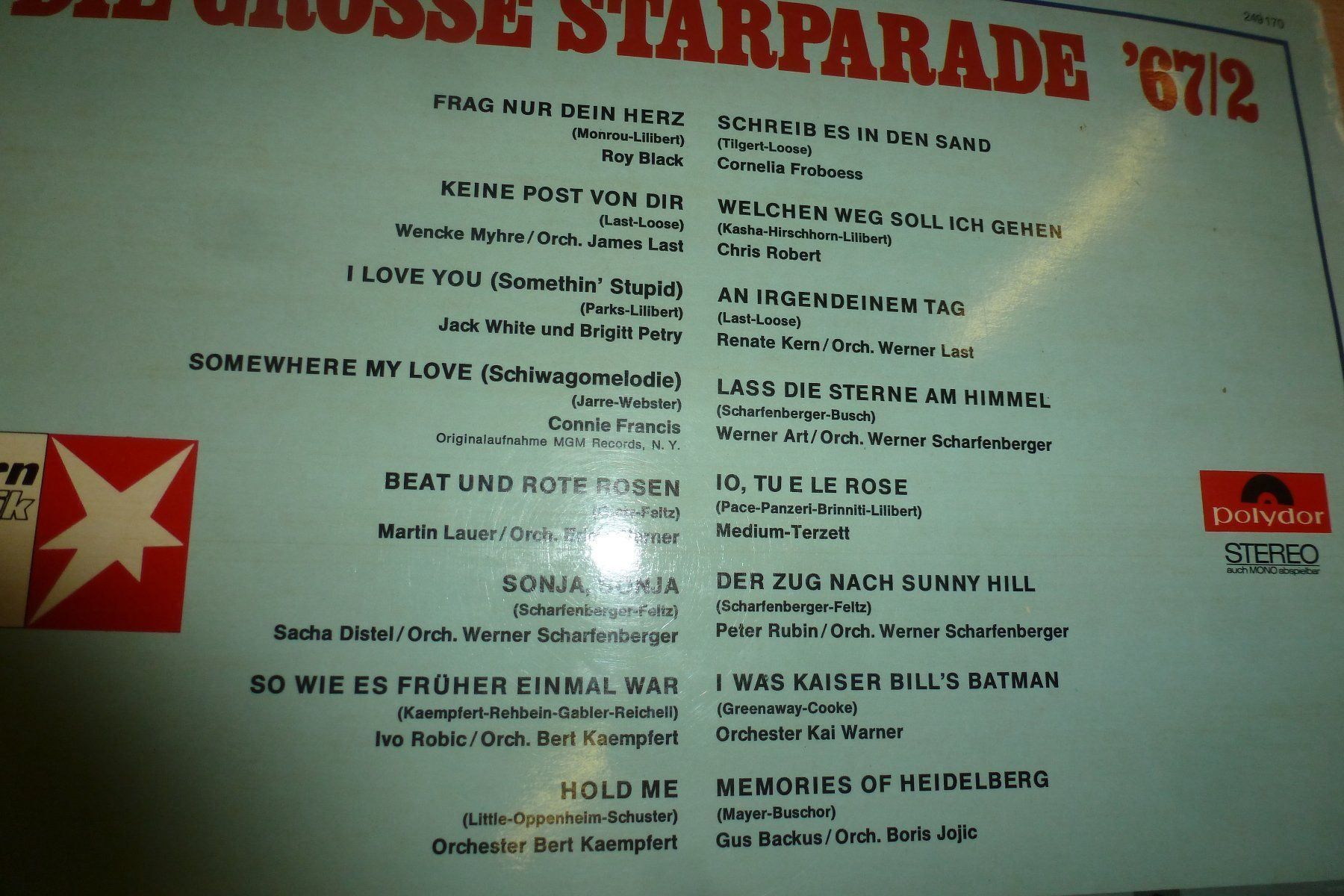 Dischi in vinile: Die Grosse Starparade 67/2 – Usato da Emmen venduto da newdeal1970 4