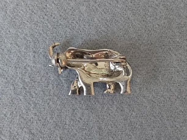 Spille & Fermagli: Brosche Elefant mit Steinchen – Usato da Arbon venduto da co-gr 1